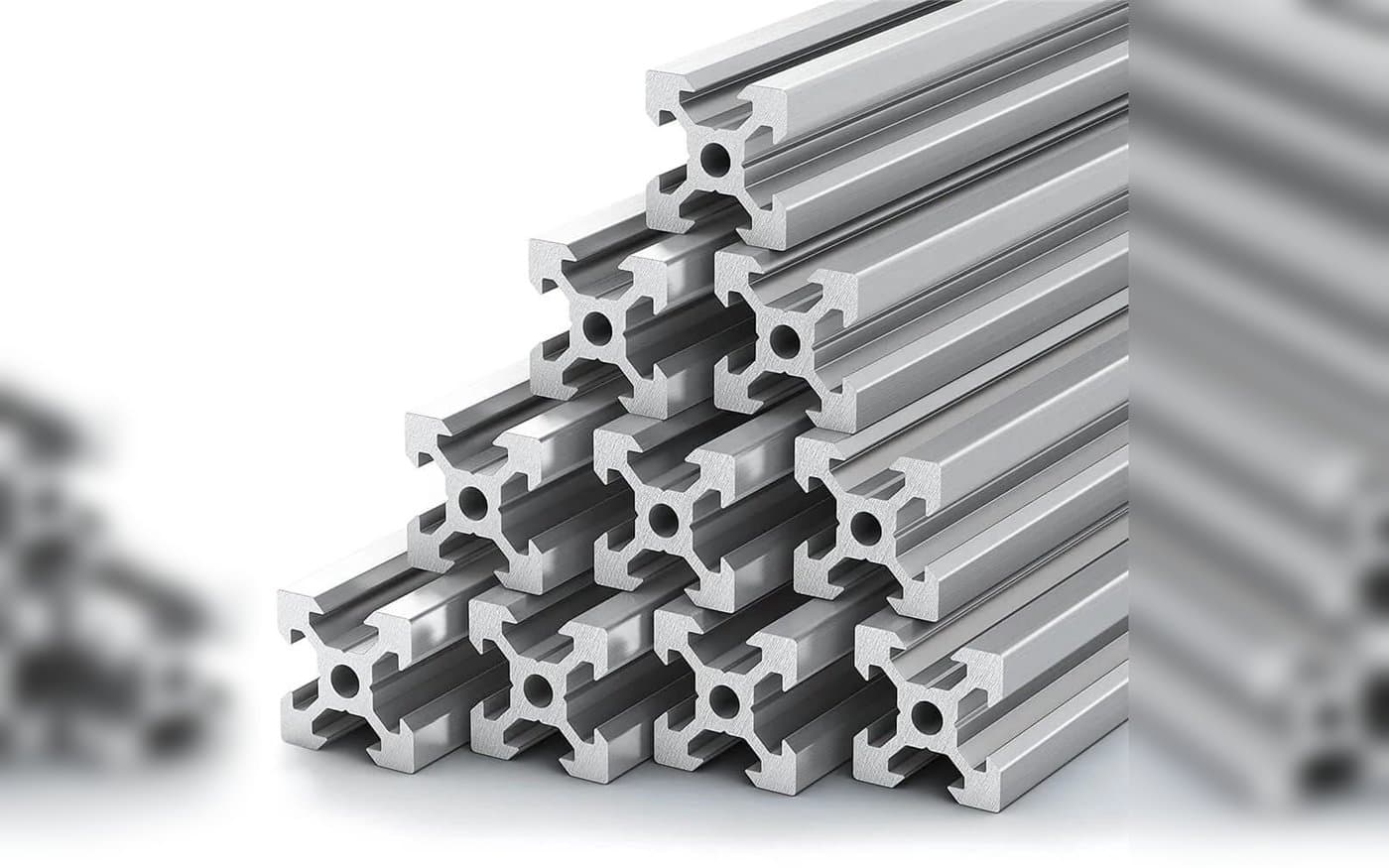 Perfiles industriales ranurados en T — product photograph